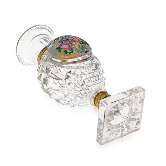 Glass Antique French Baccarat and Ormolu Mounted the Jokelson Vases, 1830, Set of 2 For Sale - Image 7 of 18