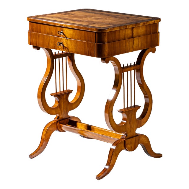 Biedermeier Sewing Table, Saxony, 1830 For Sale