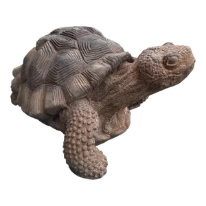 Late 20th Century Cast Hardstone Figural Turtle Garden Statue