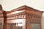 Henredon Georgian Carved Mahogany Lighted Breakfront Bookcase Cabinet For Sale - Image 11 of 17