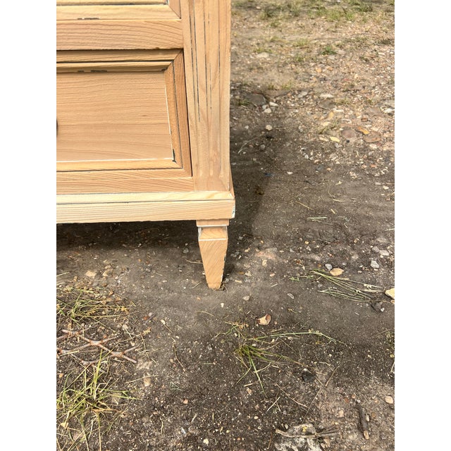 Brown French 19th Century Louis XVI Bleached Walnut Chest of Drawers or Commode For Sale - Image 8 of 12