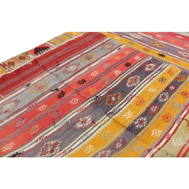 Mid 20th Century Vintage Turkish Kilim Rug, 05'07 X 07'10 For Sale - Image 5 of 8