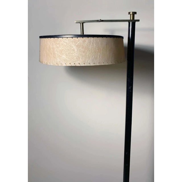 Mid 20th Century Art Deco Reading / Torchiere Floor Lamp by Kurt Versen For Sale - Image 5 of 9