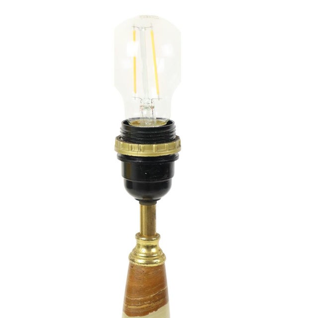 Metal Vintage Table Lamp in Onyx, Marble and Brass, 1960s For Sale - Image 7 of 13