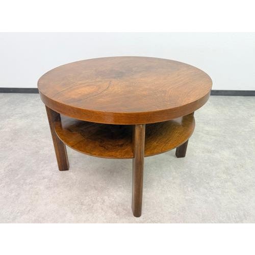 Art Deco Walnut Coffee Table attributed to Jindřich Halabala for Up Závody, 1930s For Sale - Image 6 of 9