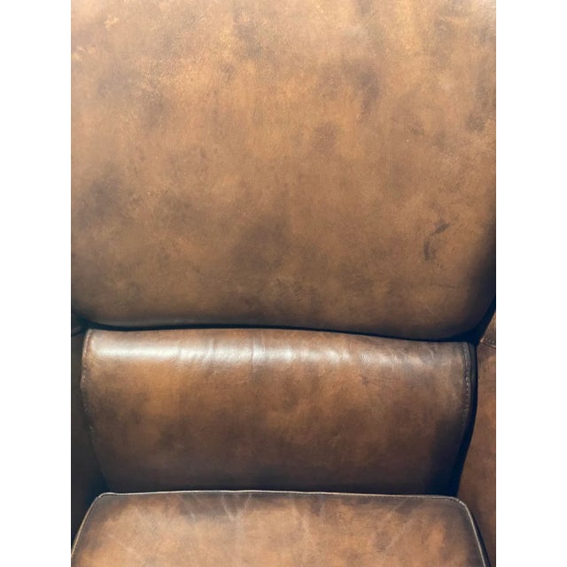 Timothy Oulton “Vintage Coffee Leather” Chair For Sale - Image 9 of 13
