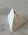 Contemporary Post Modern Rosenthal Germany "Do Not Litter" Bisque Porcelain Triangle Vase For Sale - Image 3 of 10
