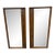 Mid-Century Modern United Tiki Walnut Mirrors - Set of 2 For Sale