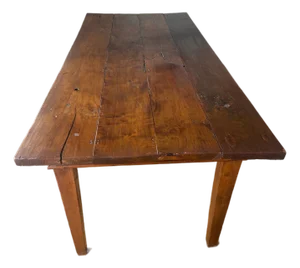 19th Century American Primitive Farmhouse Harvest Dining Table