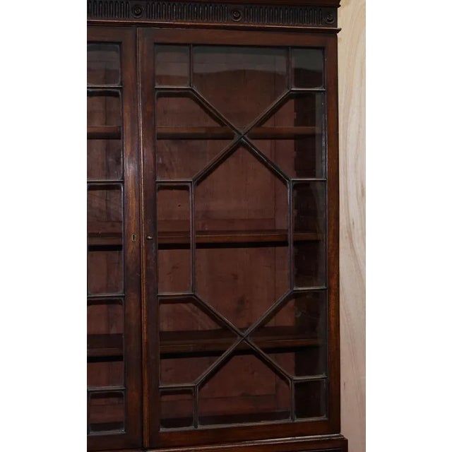 George IV Hardwood Library Bookcase, 1820s For Sale - Image 8 of 17