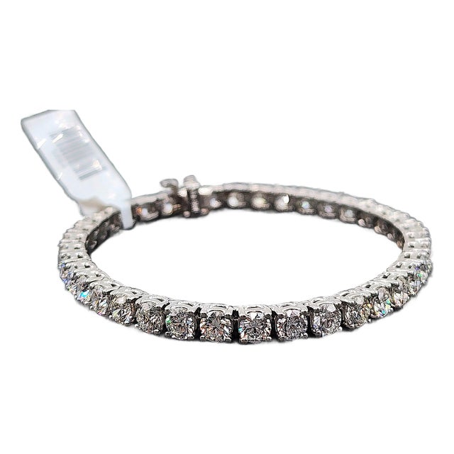 11.68 Ct Diamond Tennis Bracelet For Sale