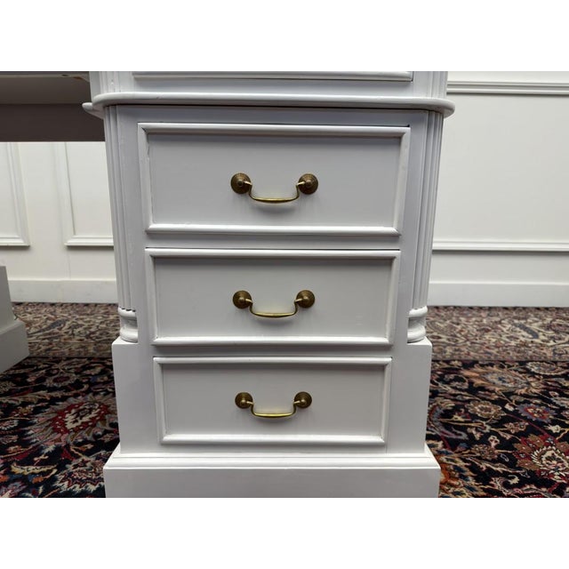 English White Chesterfield Desk For Sale - Image 15 of 18