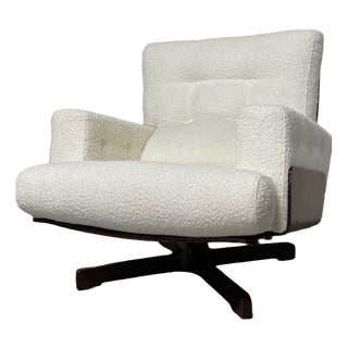 Model 401 Armchair with Footrest by Menilio Taro for Cinova, 1964 For Sale