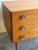 Wood Mid Century Danish Modern Teak Chest of Drawers – 3 Drawer Vintage Scandinavian Dresser 1960s For Sale - Image 7 of 9