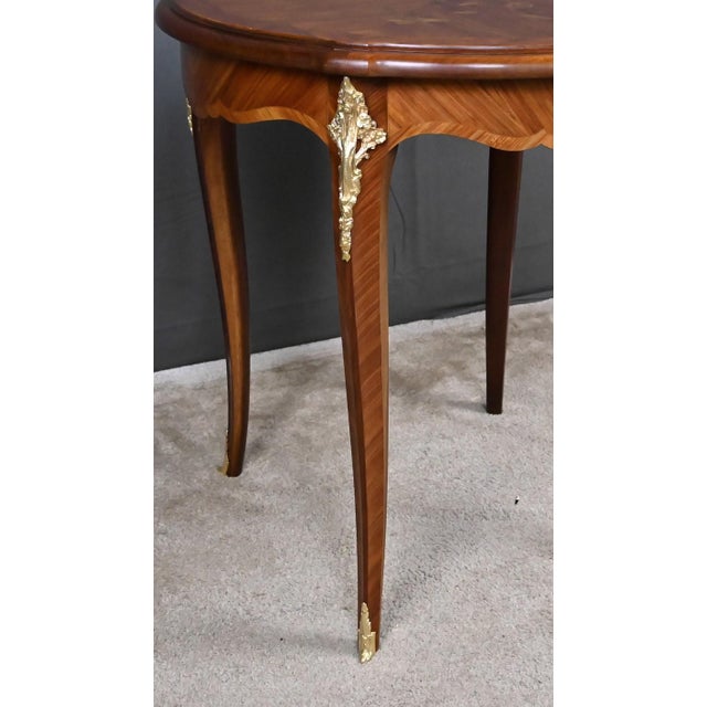 Louis XV Style Marquetry Coffee Table For Sale - Image 11 of 18