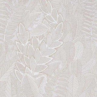 Schumacher Japura Forest Fabric in Ivory For Sale