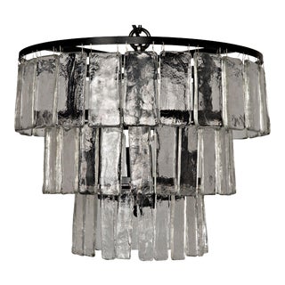 Carnegie Chandelier in Black Metal - Small For Sale