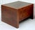Brown Mid-Century Modern Harry Lunstead Style Wood Cabinet Side Table With Etched Metal Top For Sale - Image 8 of 11