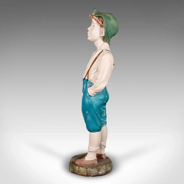Mid 20th Century 1930's Vintage Whistling Boy Figure For Sale - Image 5 of 10