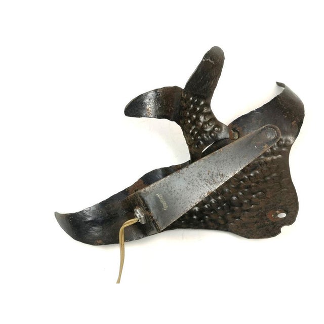 Boho Chic Wall Lighting in the Shape of an Angelfish, 1980s For Sale - Image 3 of 10