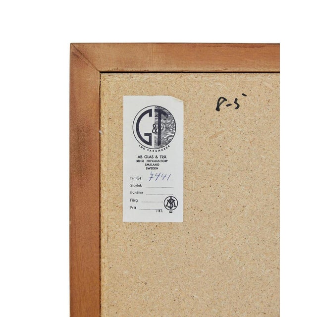 Swedish oak framed mirror by glas and tra circa 1950. Good quality mid century mirror by swedish maker g&t. Rectangular...