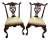 Pair of Late 19th Century Chippendale Style Carved Mahogany Accent Chairs For Sale