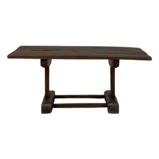 19th Century Rustic Solid Oak Coffee ~ Cocktail Table For Sale