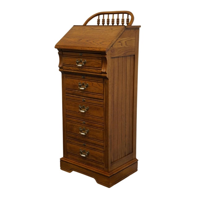 French Country Lexington Furniture Recollections Collection Solid Oak Rustic Country French 24" Lingerie Chest 468-310 For Sale - Image 3 of 15