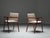 Metal Luisa Armchairs in Oak, Metal and Fabric attributed to Franco Albini for from Poggi, Italy, 1949, Set of 2 For Sale - Image 7 of 9