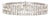 11.95 Carat Emerald Cut Diamond Gold Bracelet For Sale