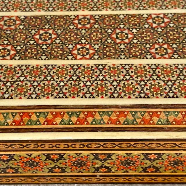 Middle Eastern Micro-Mosaic Marquetry Inlaid Trinket Box For Sale - Image 12 of 12