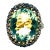 "Bochic “Capri” Vintage Yellow Sapphire & Topaz Retro Ring Set In 18K Gold & Silver For Sale