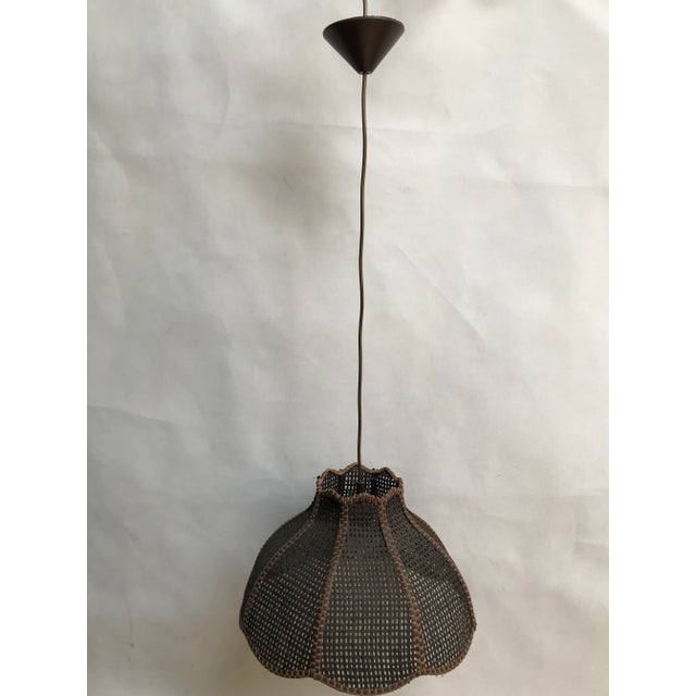 Pendant Light in Woven Thick Threads, 1970s For Sale - Image 14 of 17