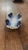 Antique Flow Blue Porcelain Handled Relish Dish With Gold Gilt For Sale - Image 4 of 5