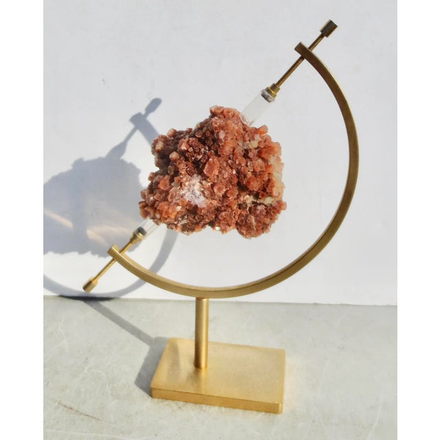 Modern Aragonite Star Cluster Display Mounting For Sale - Image 3 of 7