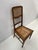 Art Deco bedroom chair Inlaid wood frame Cane seat and back H 88 cm W 42 cm D 38 cm Seat height 36 cm 20th century