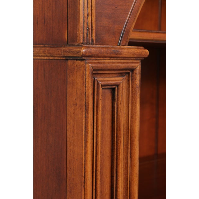Pair of Lexington Irish Country Cherry Tall Bookcases For Sale - Image 15 of 18