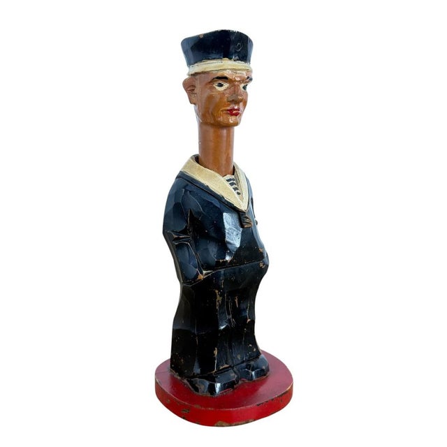 Antique Wooden Sailor Nutcracker, 1890s For Sale - Image 13 of 13