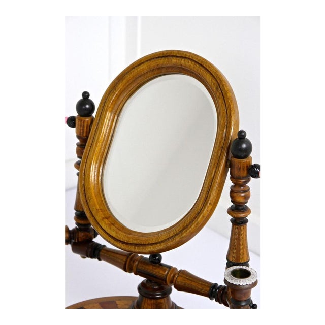 Vanity Table Mirror with Candlesticks, 19th Century For Sale - Image 4 of 18