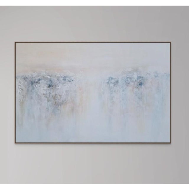 2020s Large Modern Textured Abstract Canvas Painting For Sale - Image 5 of 9