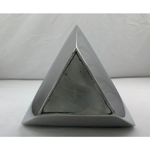 Polished Chrome Plated Steel "Biomorphic" Vases- Set of 2 For Sale - Image 9 of 11