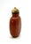 Vintage Red Jasper Snuff Bottle With Vertical White Lines For Sale - Image 9 of 12
