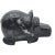 Traditional Hand-Carved Black Stone Hippopotamus Sculpture, 4" For Sale - Image 3 of 7
