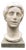 Aurelio Bossi, Bust of a Woman, 1920s-1940s, White Marble For Sale