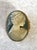 Gorgeous detail, Antique, cameo trinket or pillbox. Gold tone metal, and carved cameo.