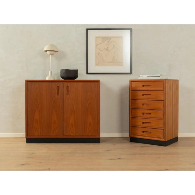 Mid-Century Modern Teak Brown Dressers, 1960s, Set of 2 For Sale - Image 3 of 12