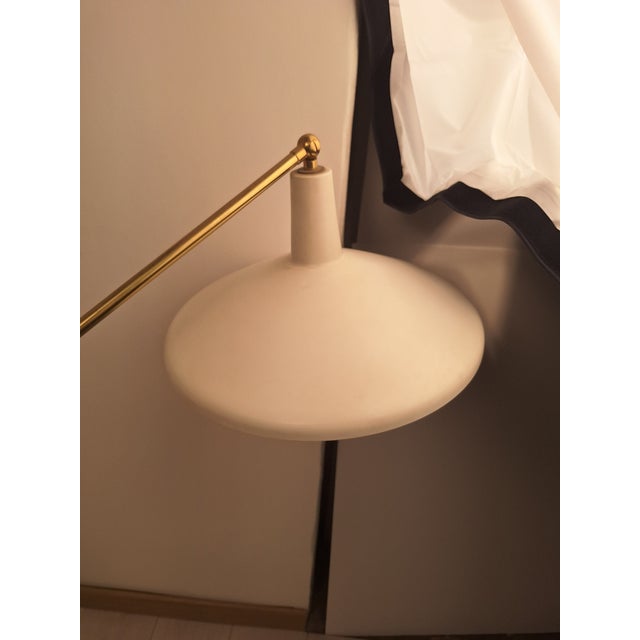 Mid-Century Modern Snodone Chandelier with Double Cone White Handle from Fedele Papagni, 1990s For Sale - Image 3 of 9