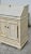 Vintage (1970's) Slant Front Desk has a Venetian Style. Distressed Antique White and Beige Finish. Features: Slant Front,...