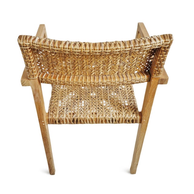 2020s Ambra Outdoor Teak & Woven Dining Chair For Sale - Image 5 of 11