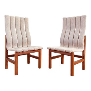 Jan Ekselius Style Postmodern Scandinavian Accent / Lounge Chairs, 1970s - A Pair For Sale